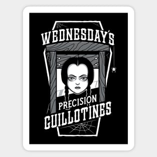 Wednesday's Guillotines - Creepy Cute Goth - Spooky Vintage Coffin Magnet